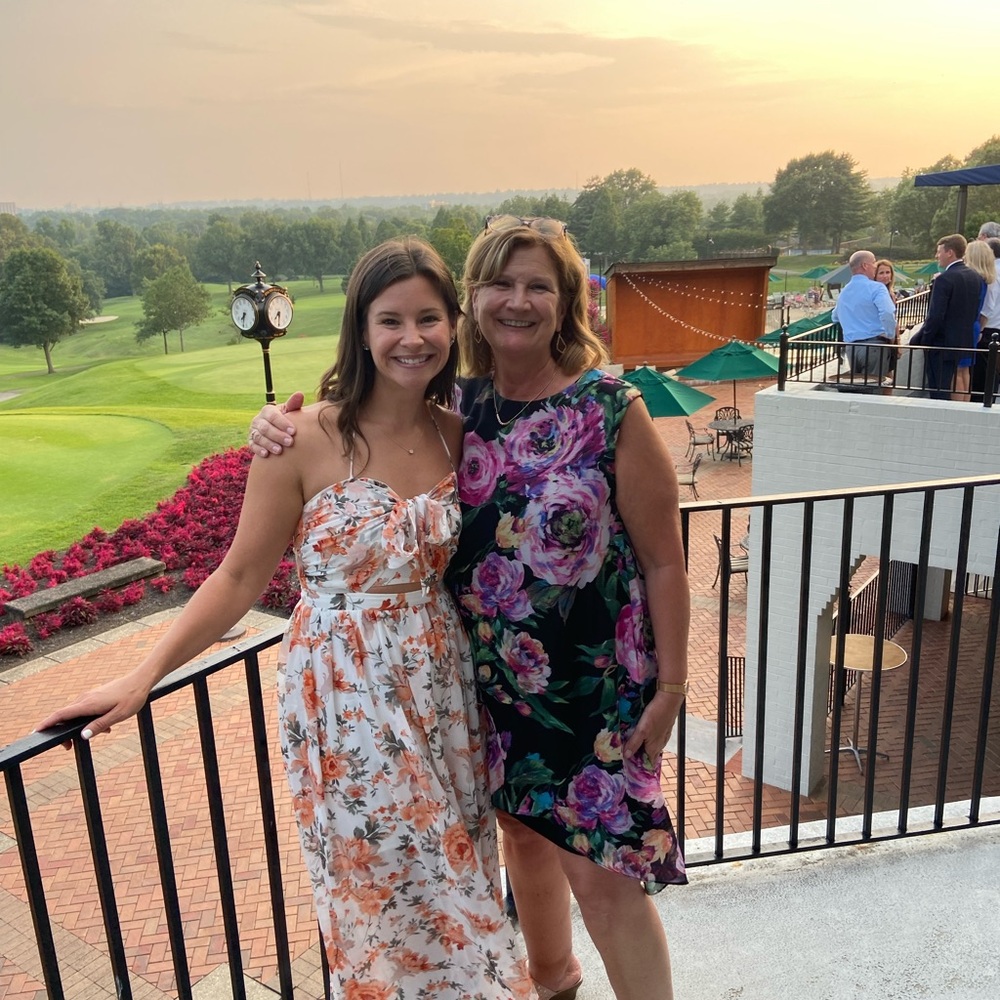 Floral Dresses - White, peach and green